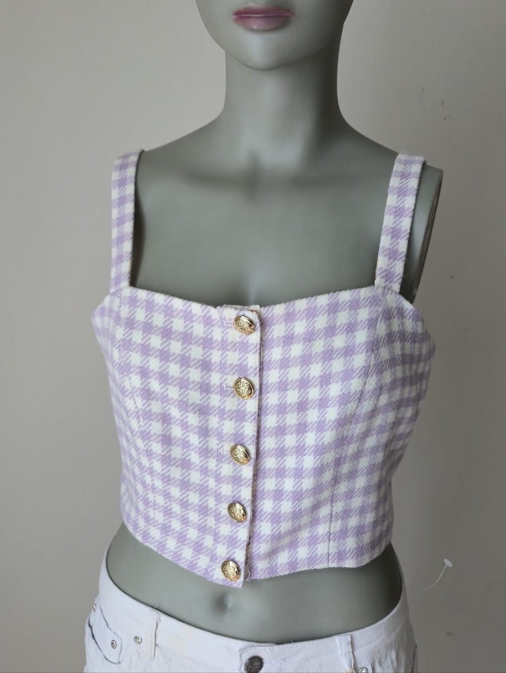 GUESS Women's  Bella Tweed Tops